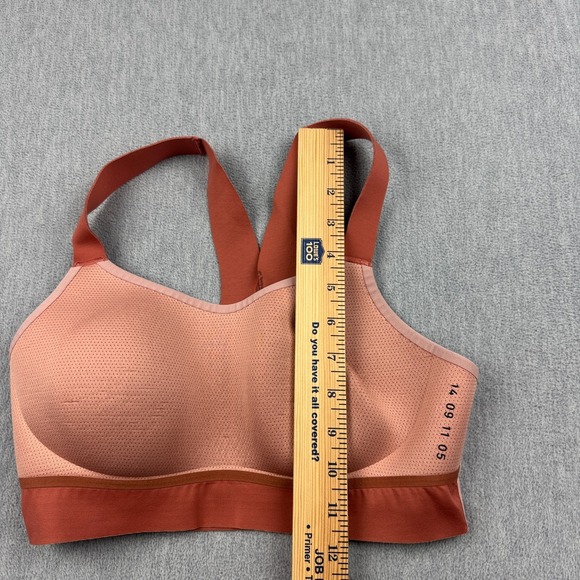 Nike Sports Bra Women Small Orange Breathe Medium-Support Training Sports Active - Picture 5 of 8